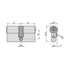 Κύλινδρος Απλός Basi V50 22-22 (V5010-2222)