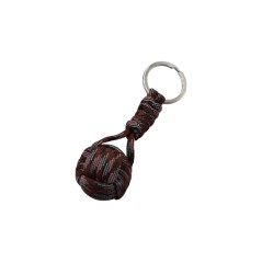 Μπρελόκ Μπαλίτσα MonkeyFist Καφέ-Μαύρο-Λευκό
