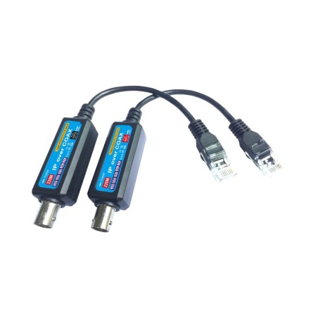 Αντάπτορας Ομοαξονικού καλωδίου Σε Ethernet Με Τροφοδοσία Ip Over Coax 8Mp POE (Dx-IpCoax-P)