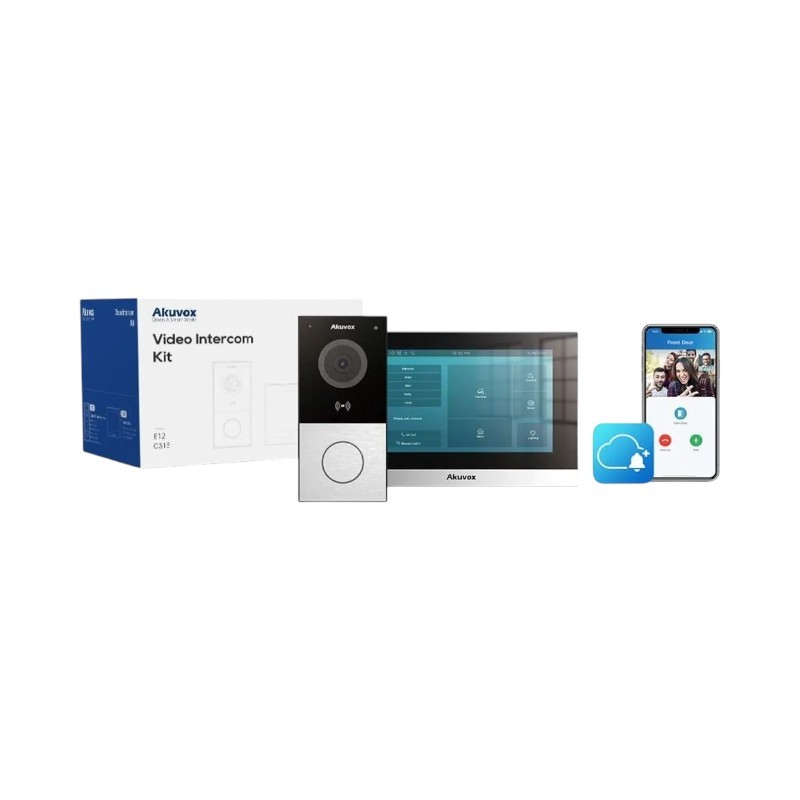 Ασύρματο Σύστημα Video Intercom Ip Kit Akuvox  Με Οθόνη Και Κουδούνι (Ak-Kit01-Ip)