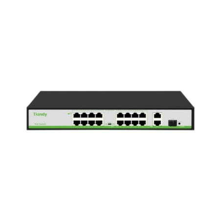 Ethernet Poe Switch Tiandy 16 Poe 2 Uplink 1 Sfp (TC-P3S019)